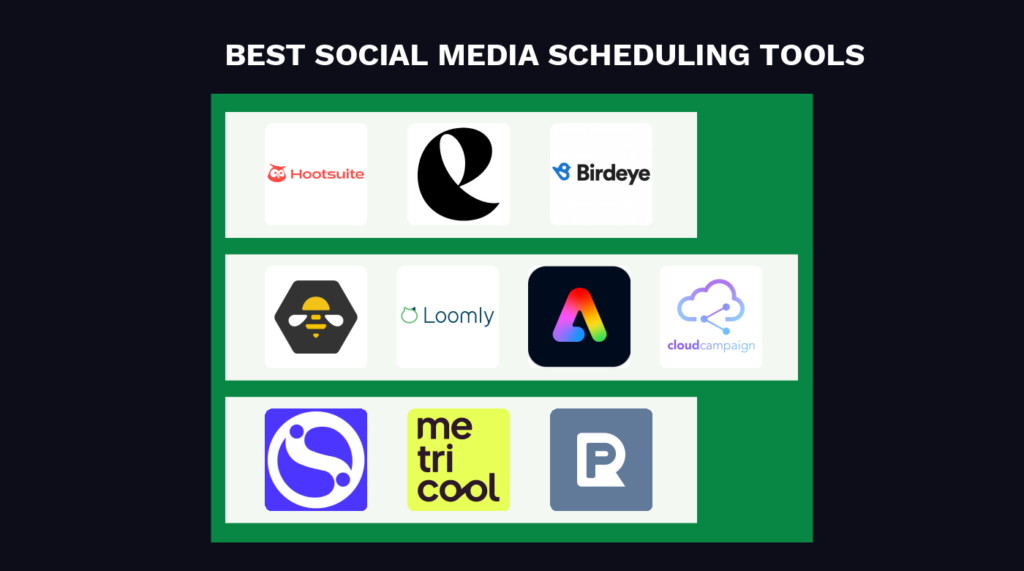 Best Best Social Media Scheduling Tools logos 71329